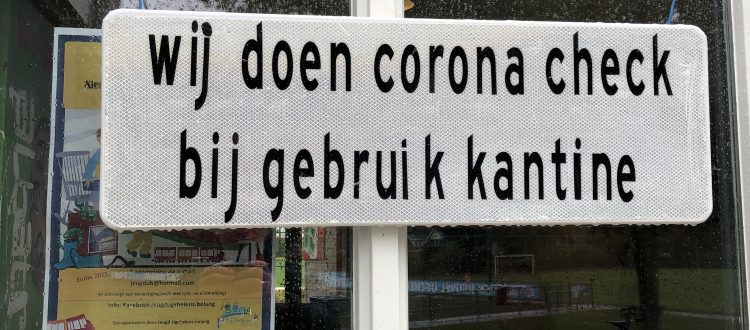 Corona check bi gebruik kantine VV Albatross